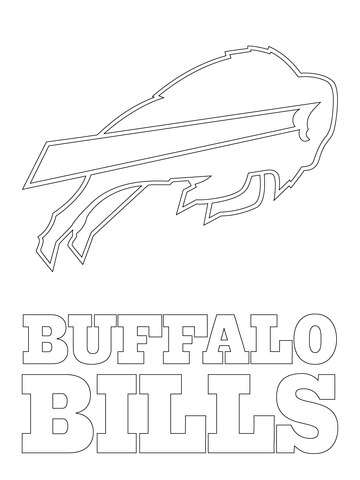 Buffalo Bills Logo  Coloring Page